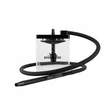 Shishabucks Cloud Micro Double Black Hookah - Clear | City Vape